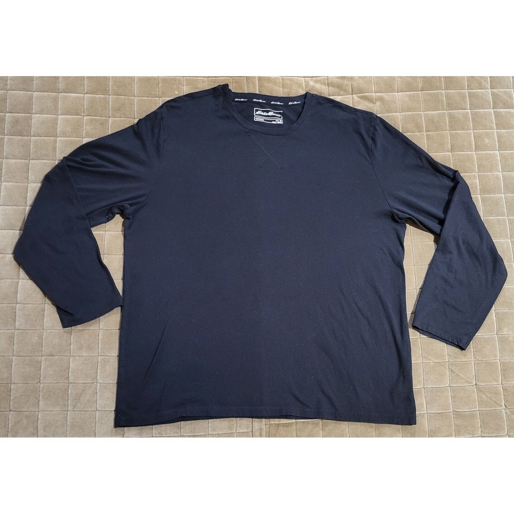 Eddie Bauer Men's Long Sleeve Crew Black Size X-Large